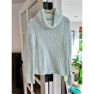 Express Handknit Light Blue Sweater, XS